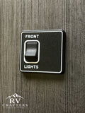 Clean Switch Lights: Front/Blank Plate Right - Double Switch Plate