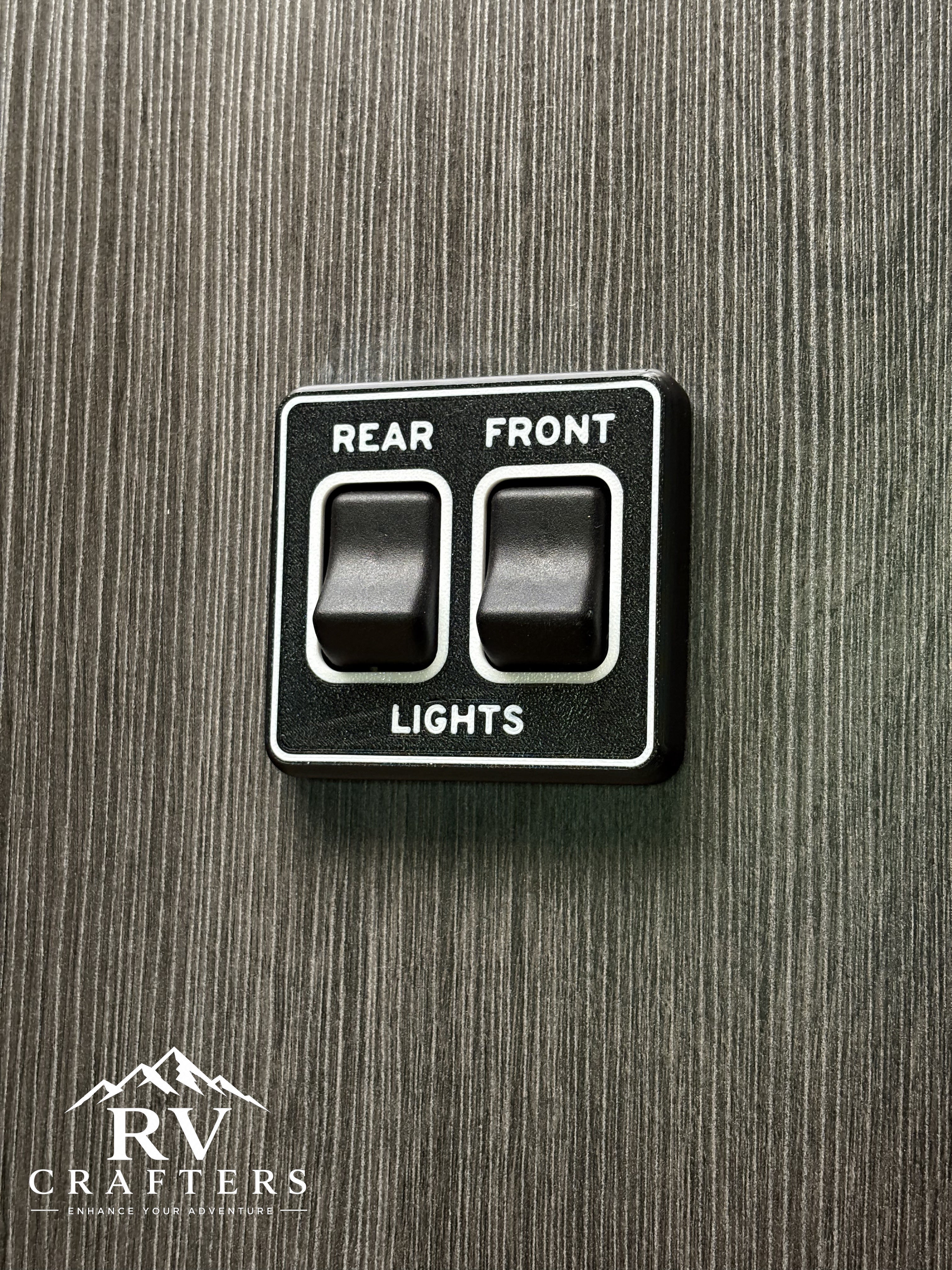 Clean Switch Lights: Rear/Front - Double Switch Plate