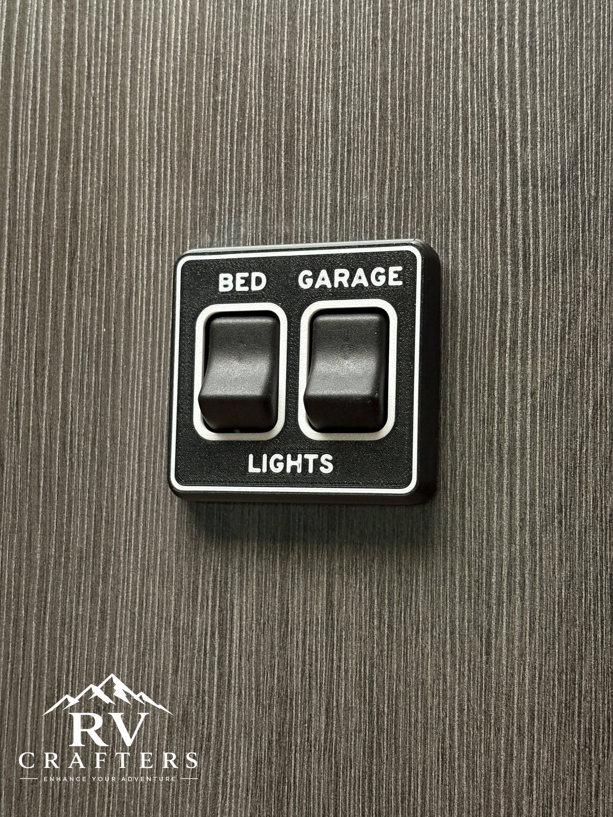Clean Switch Lights: Bed/Garage - Double Switch Plate