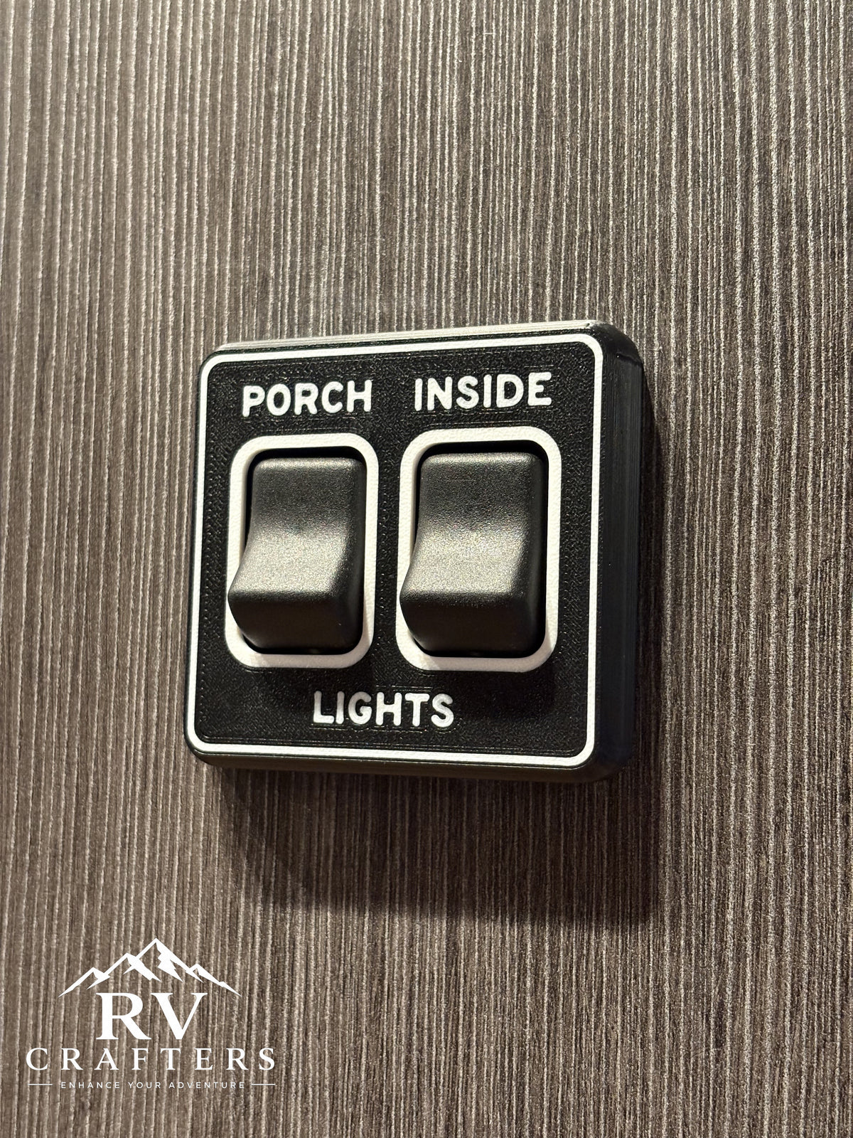 Clean Switch Lights: Porch/Inside - Double Switch Plate