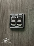 Clean Switch Zombie Control: Outer/Yard Safety/Zone - Double Switch Plate
