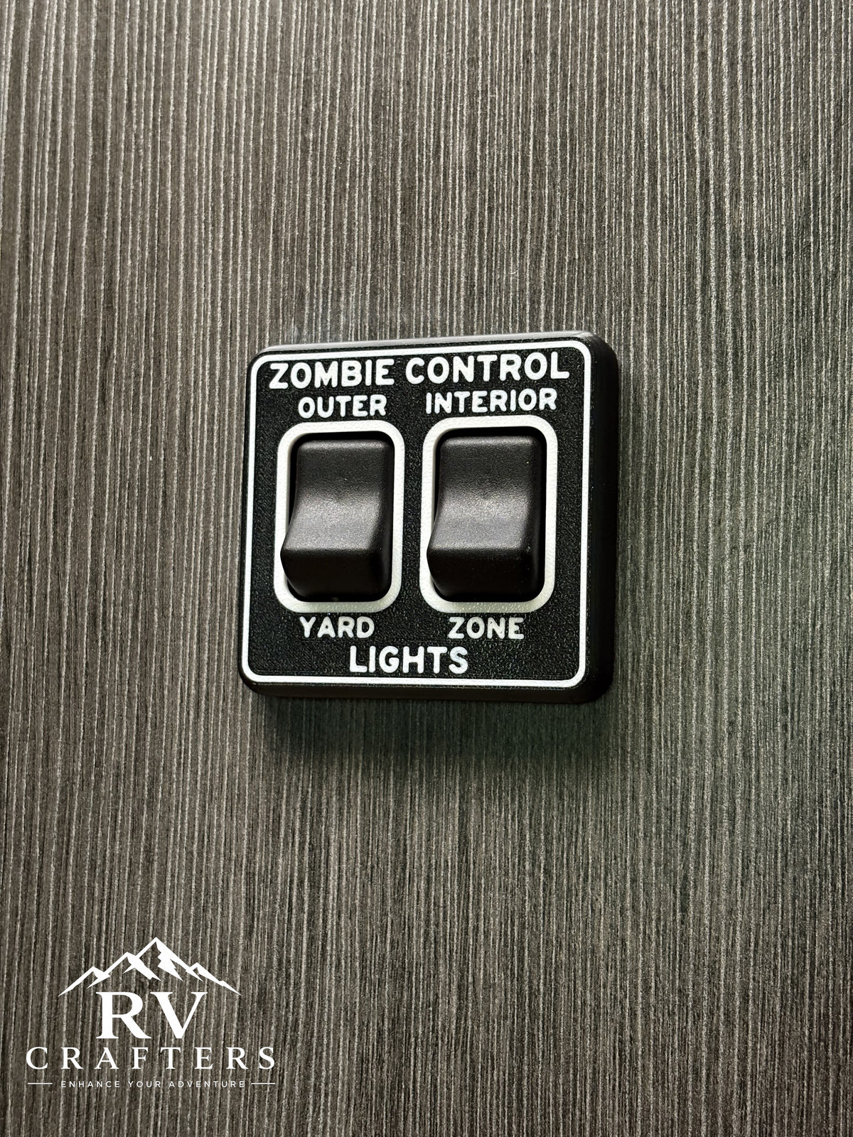 Clean Switch Zombie Control: Outer/Yard Safety/Zone - Double Switch Plate