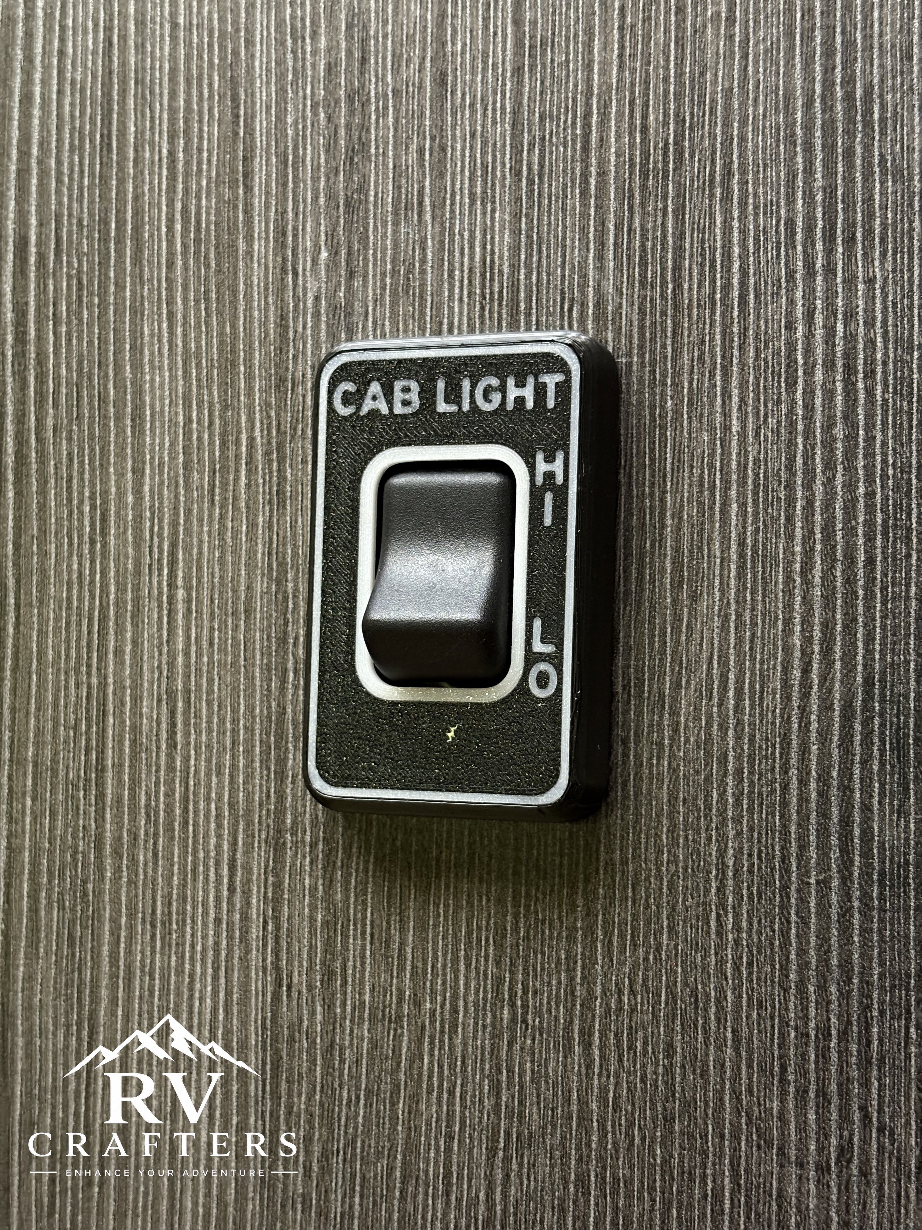 Clean Switch Cab Light Hi/Lo - Single Switch Plate