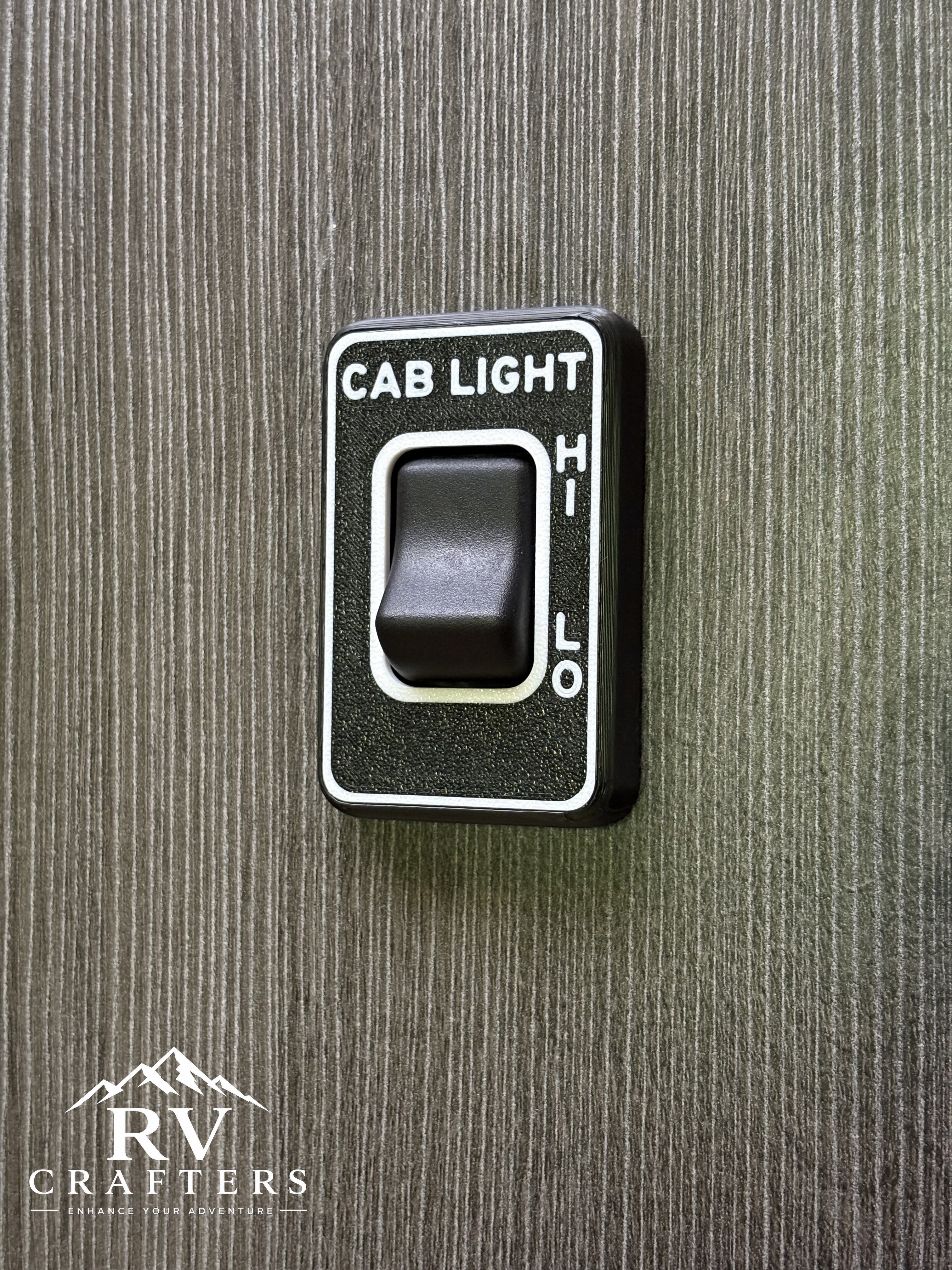 Clean Switch Cab Light Hi/Lo - Single Switch Plate