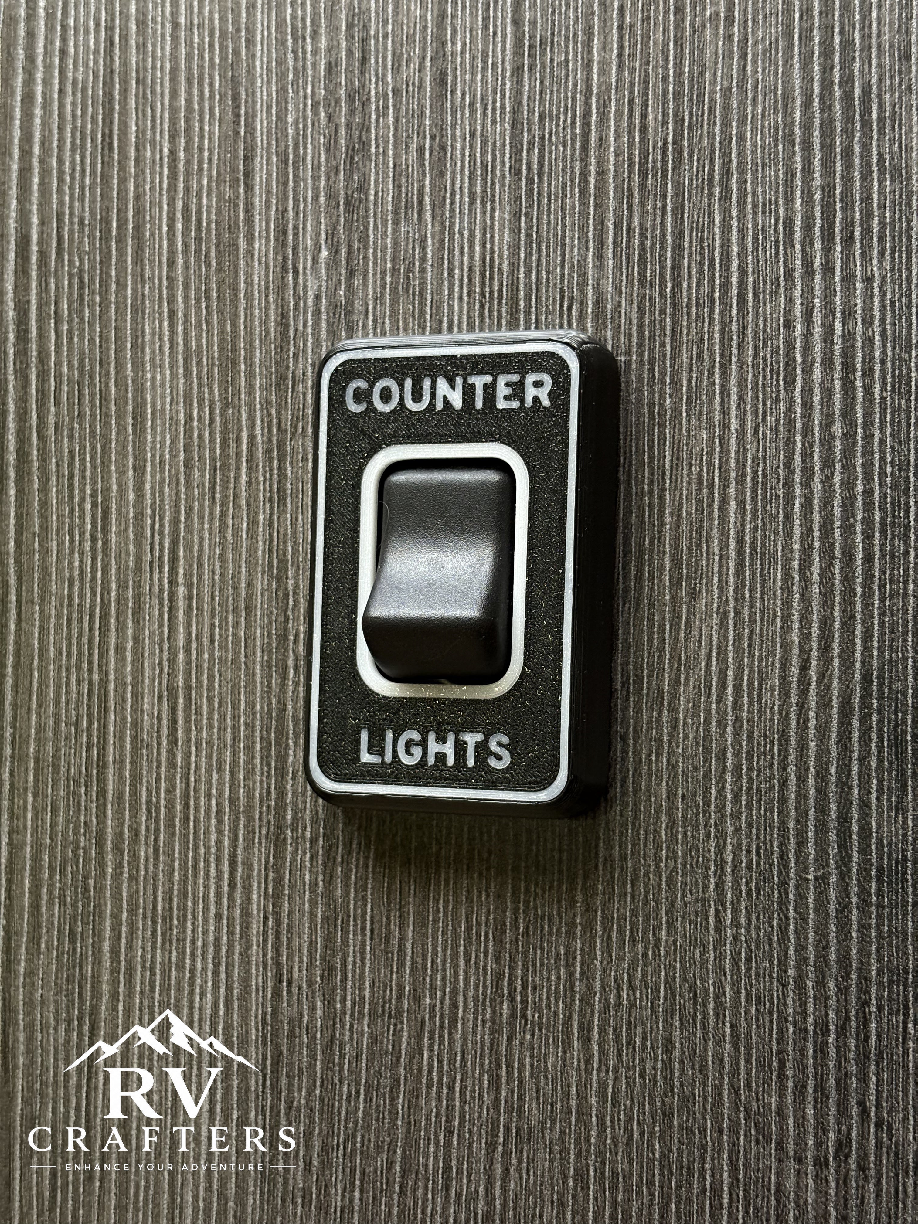 Clean Switch Counter Lights - Single Switch Plate