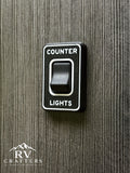 Clean Switch Counter Lights - Single Switch Plate