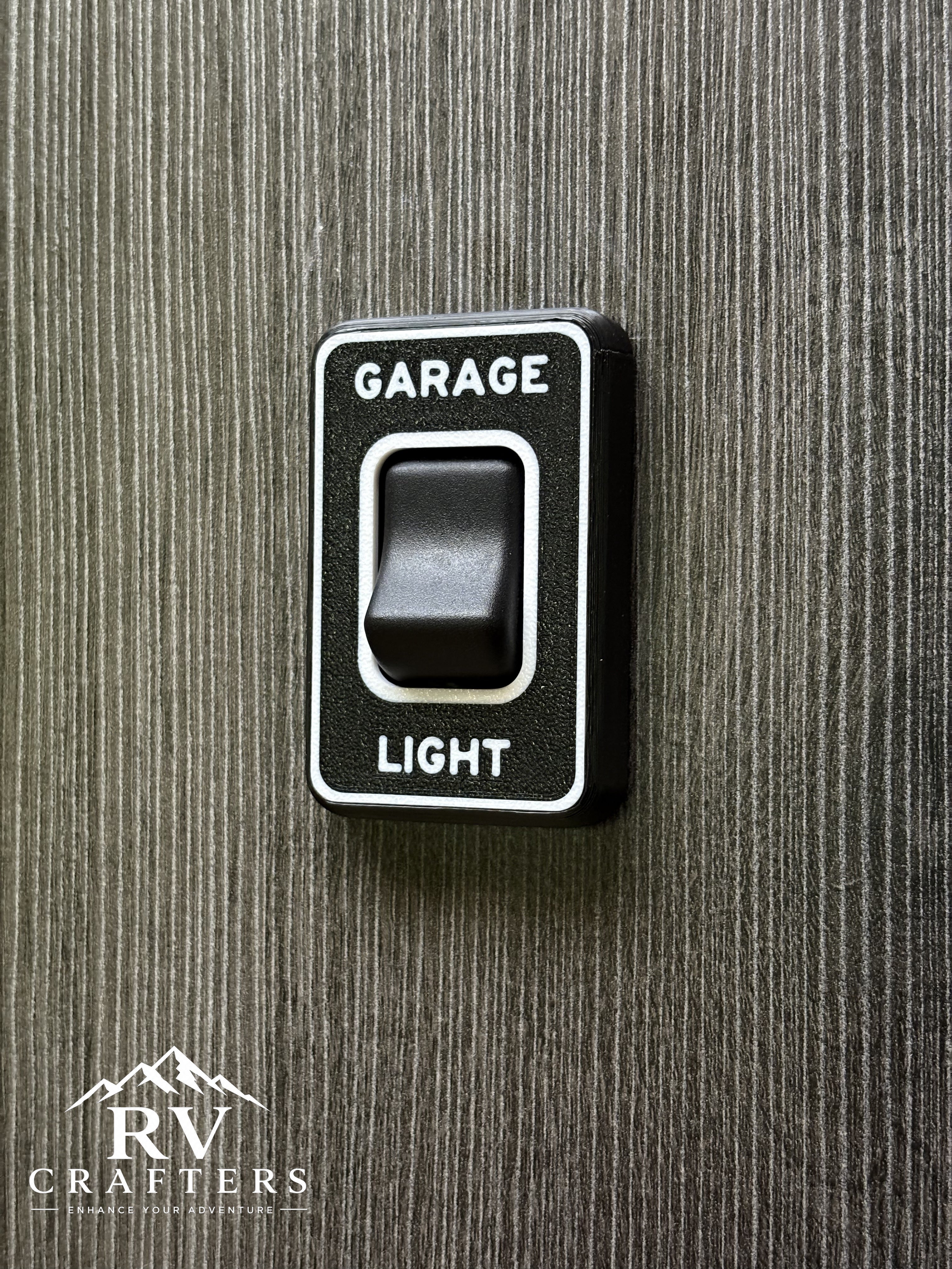 Clean Switch Garage Light - Single Switch Plate
