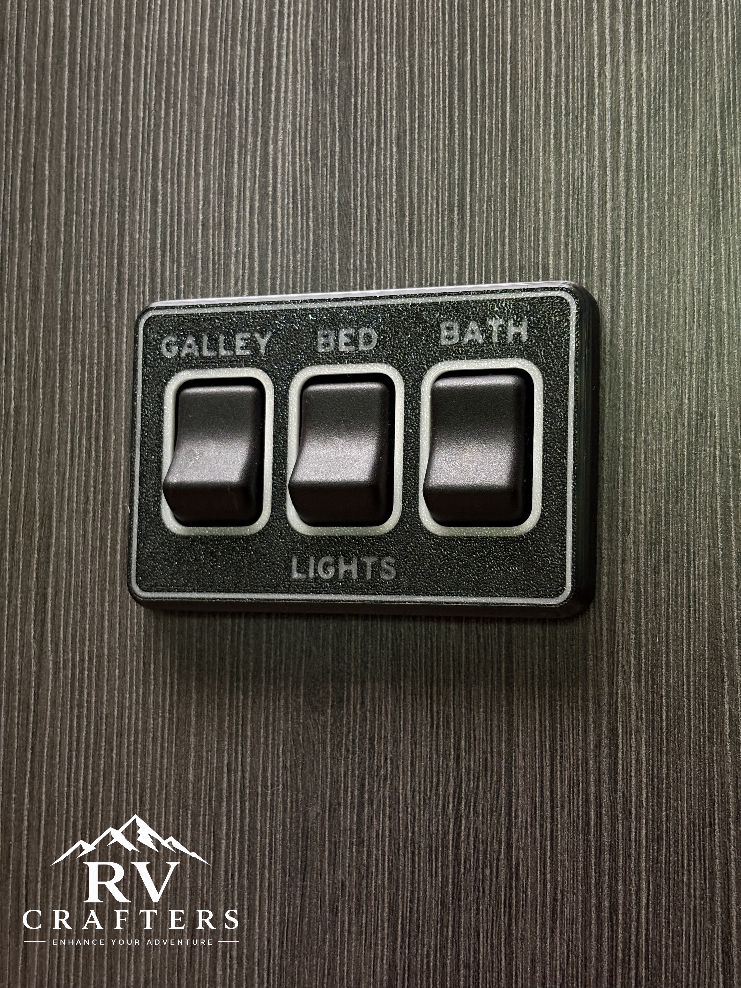 Clean Switch Lights: Galley/Bed/Bath - Triple Switch Plate