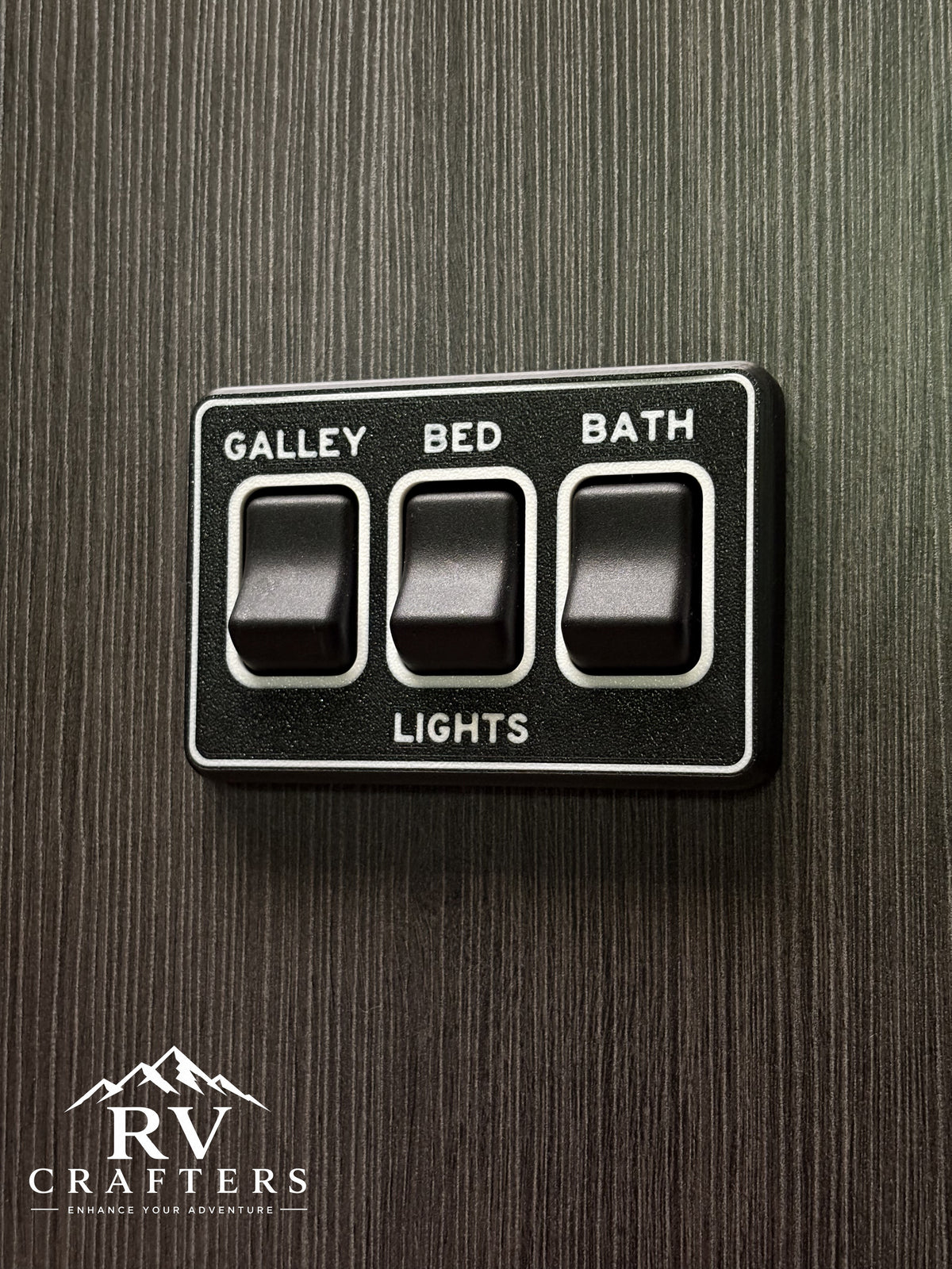 Clean Switch Lights: Center/Bath/Bed - Triple Switch Plate